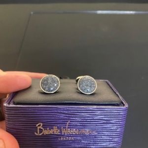 BABETTE WASSERMAN GRAPHITE CUFF LINKS